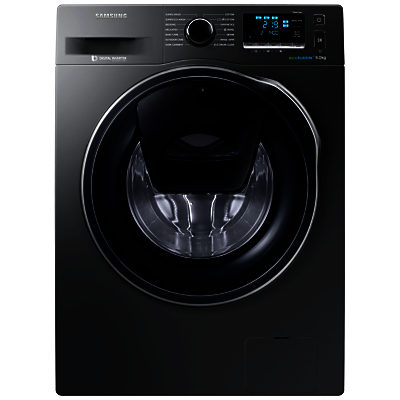 Samsung AddWash WW90K6410QX/EU Washing Machine, 9kg Load, A+++ Energy Rating, 1400rpm Spin, Inox Samsung AddWash WW90K6410QX/EU Washing Machine, 9kg Load, A+++ Energy Rating, 1400rpm Spin, Inox